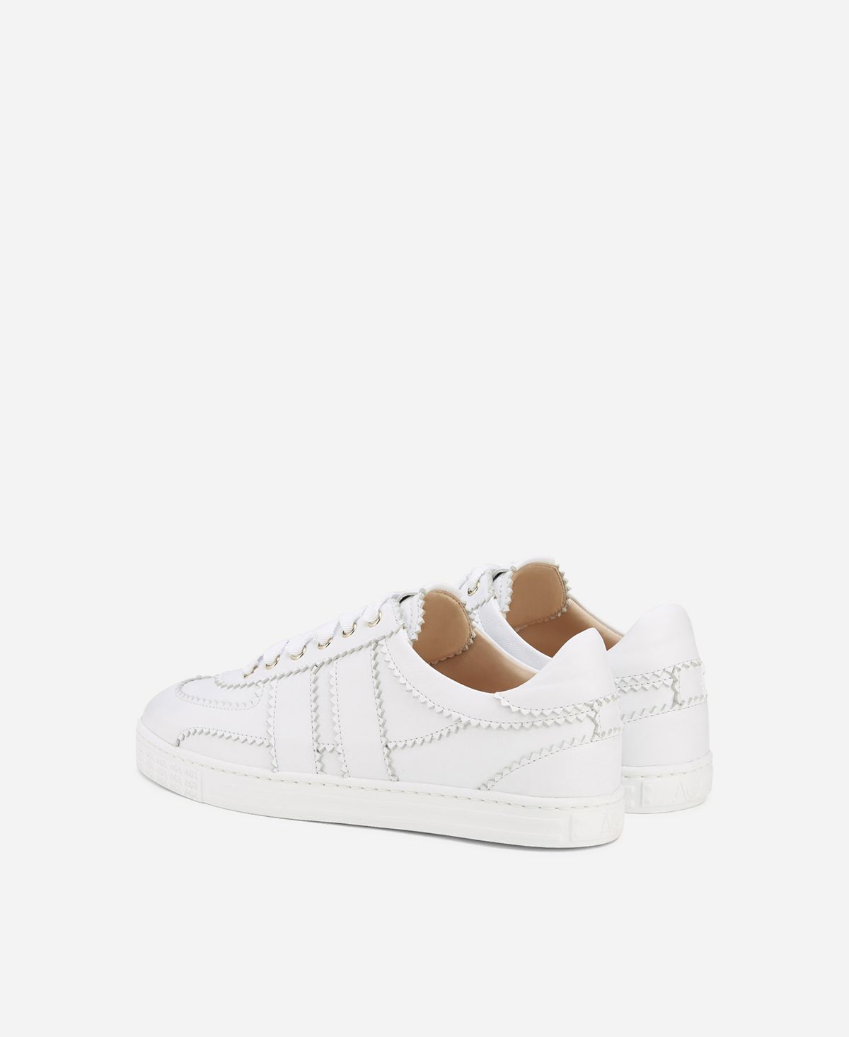 Agl Sneaker in pelle Bianco Leda Offerte speciali