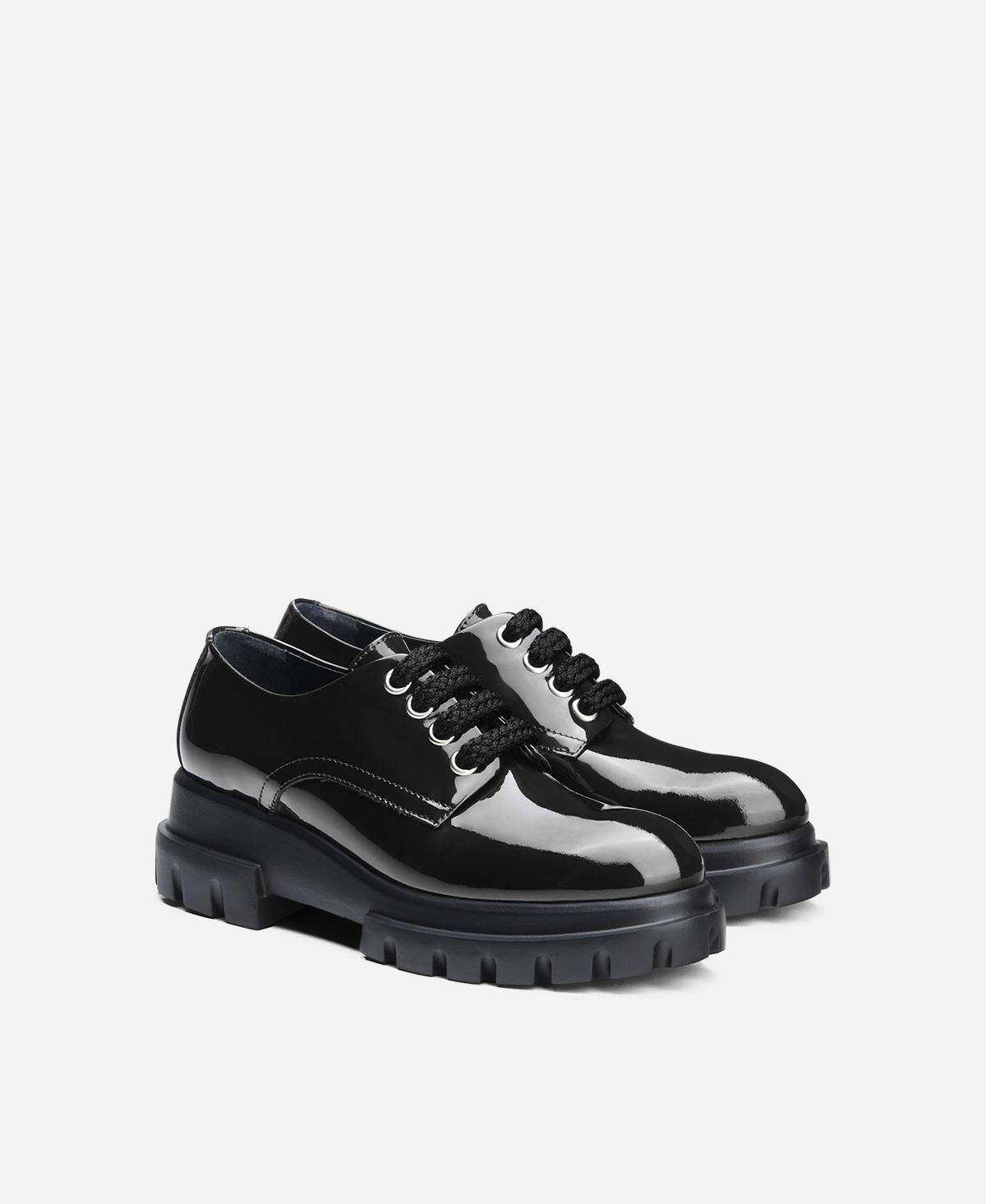 Agl Stringata in pelle Nero MAXINE LACE UP Nuovo