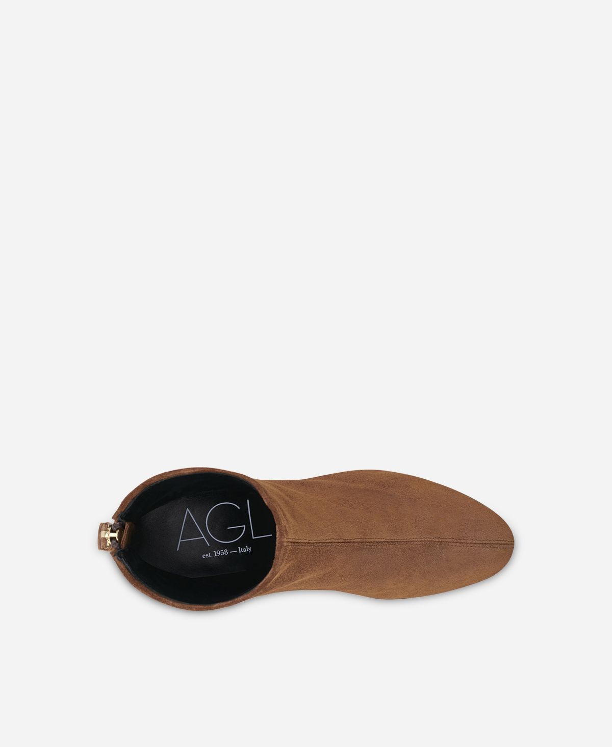 Agl Stivaletto in pelle con tacco Cuoio VETA PRECIOUS Negozi Online