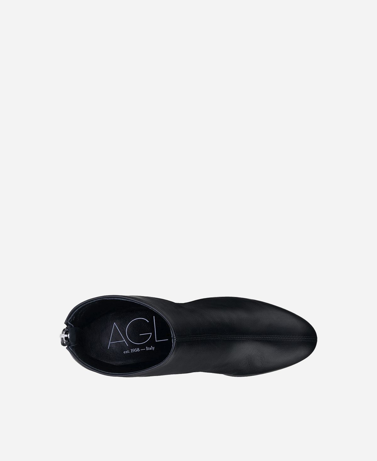 Agl Stivaletto in pelle con tacco Nero VETA PRECIOUS Acquista Ora