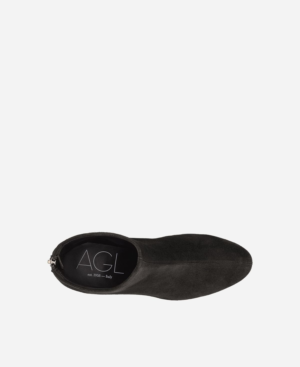Agl Stivaletto in velour Nero OLGA Consegna Veloce