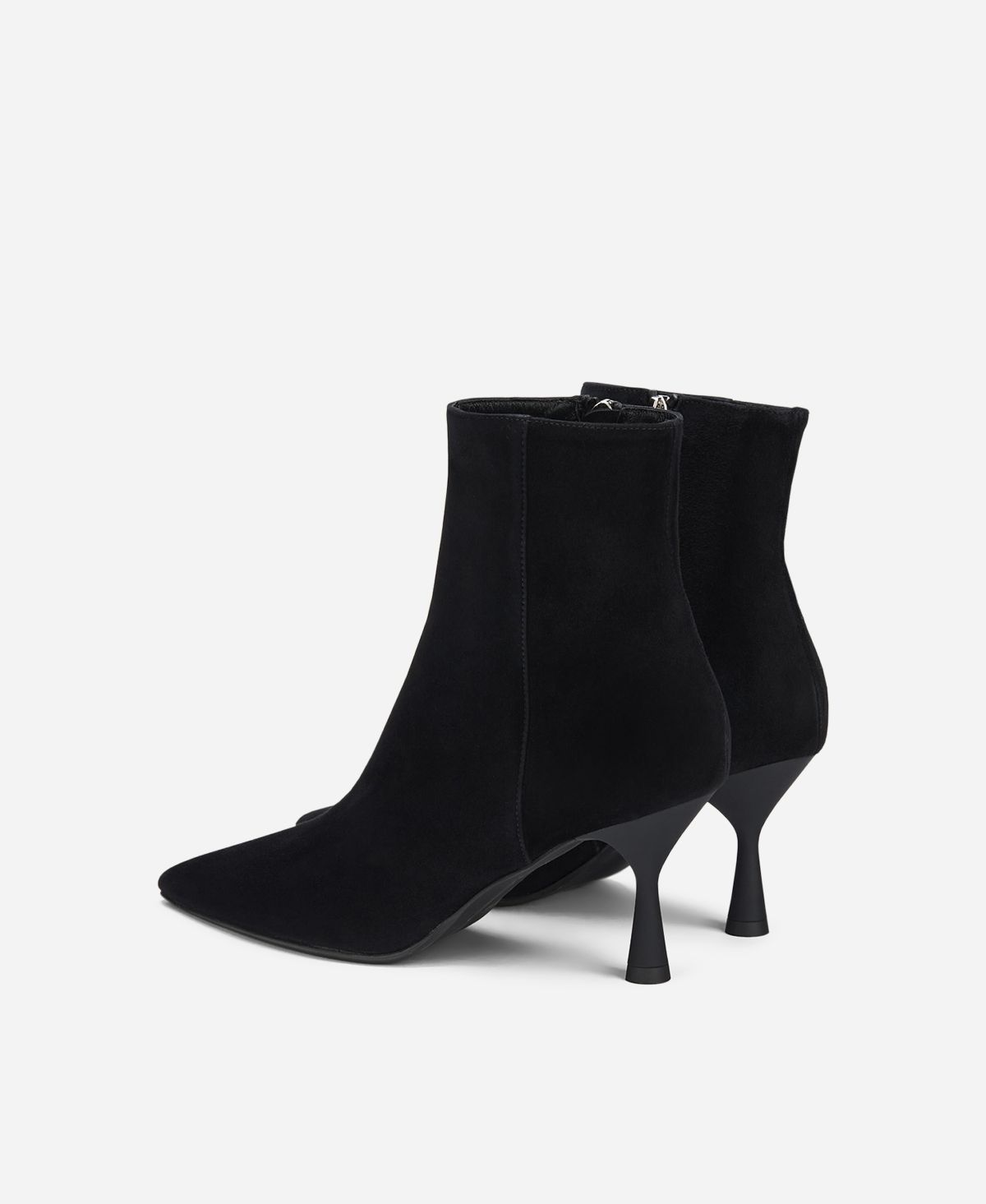 Agl Stivaletto in velour Nero IDE BOOTIE Prezzo Ridotto
