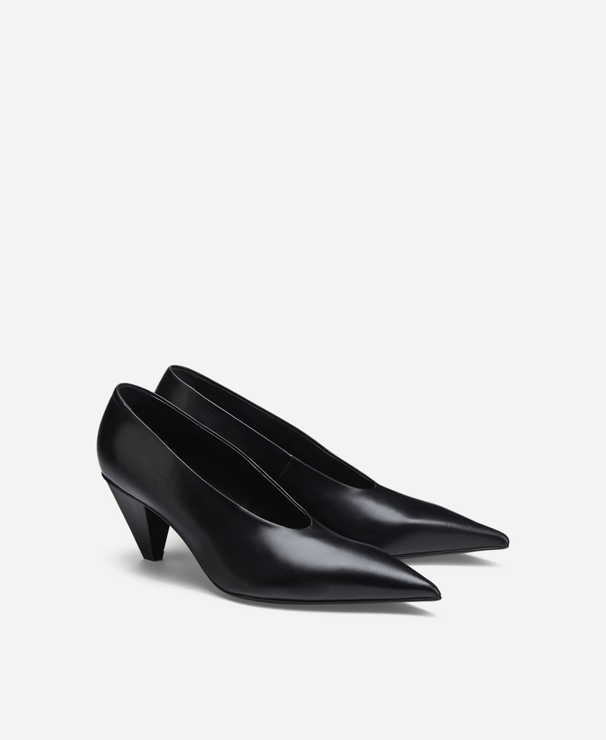 Agl Décolleté in pelle Nero KNIFE PUMP Convenienza