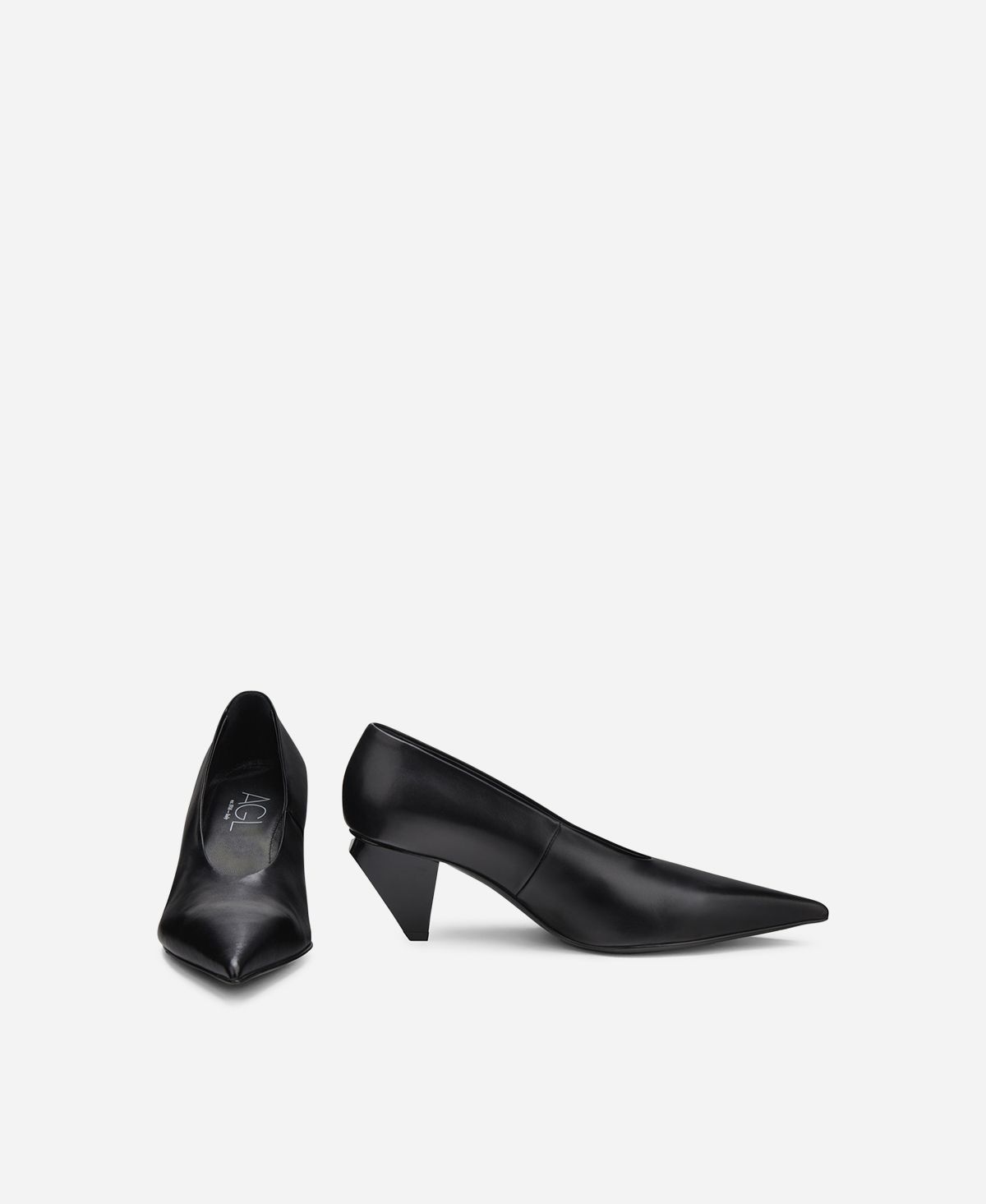Agl Décolleté in pelle Nero KNIFE PUMP Convenienza