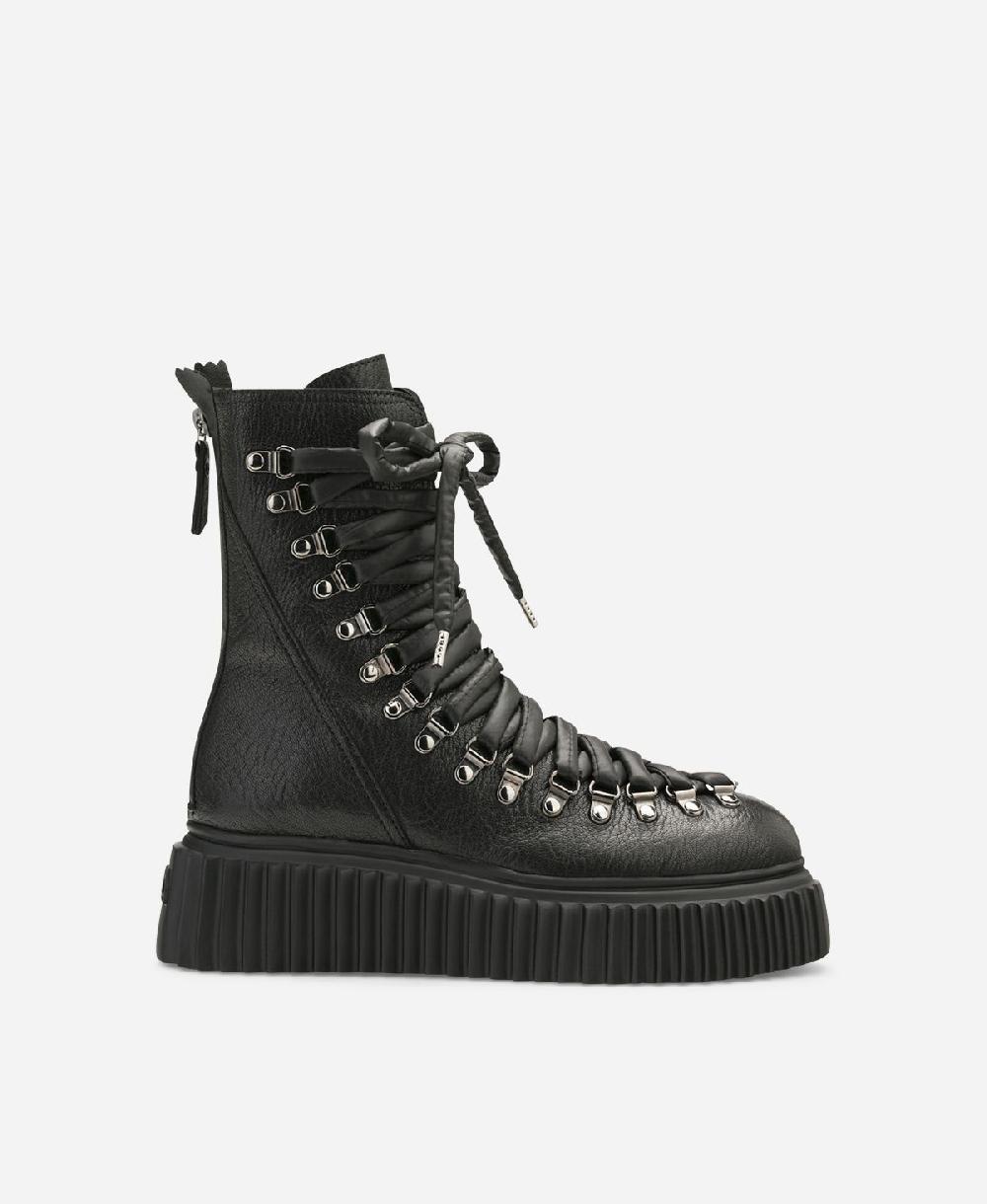 Agl Biker in pelle Nero DROMO Presa