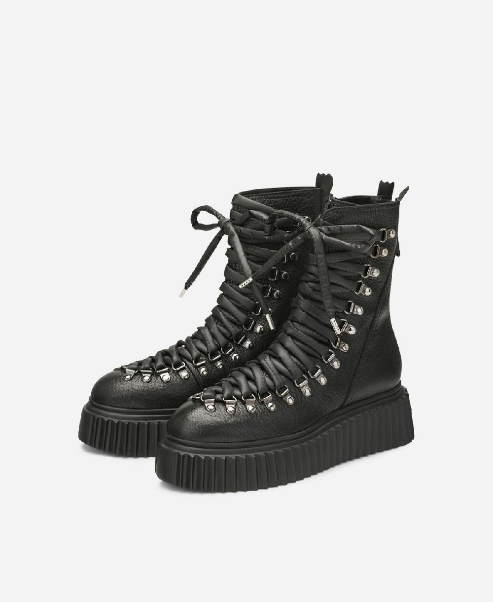 Agl Biker in pelle Nero DROMO Presa