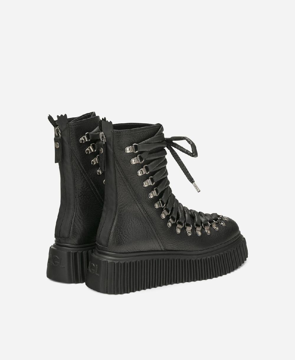 Agl Biker in pelle Nero DROMO Presa