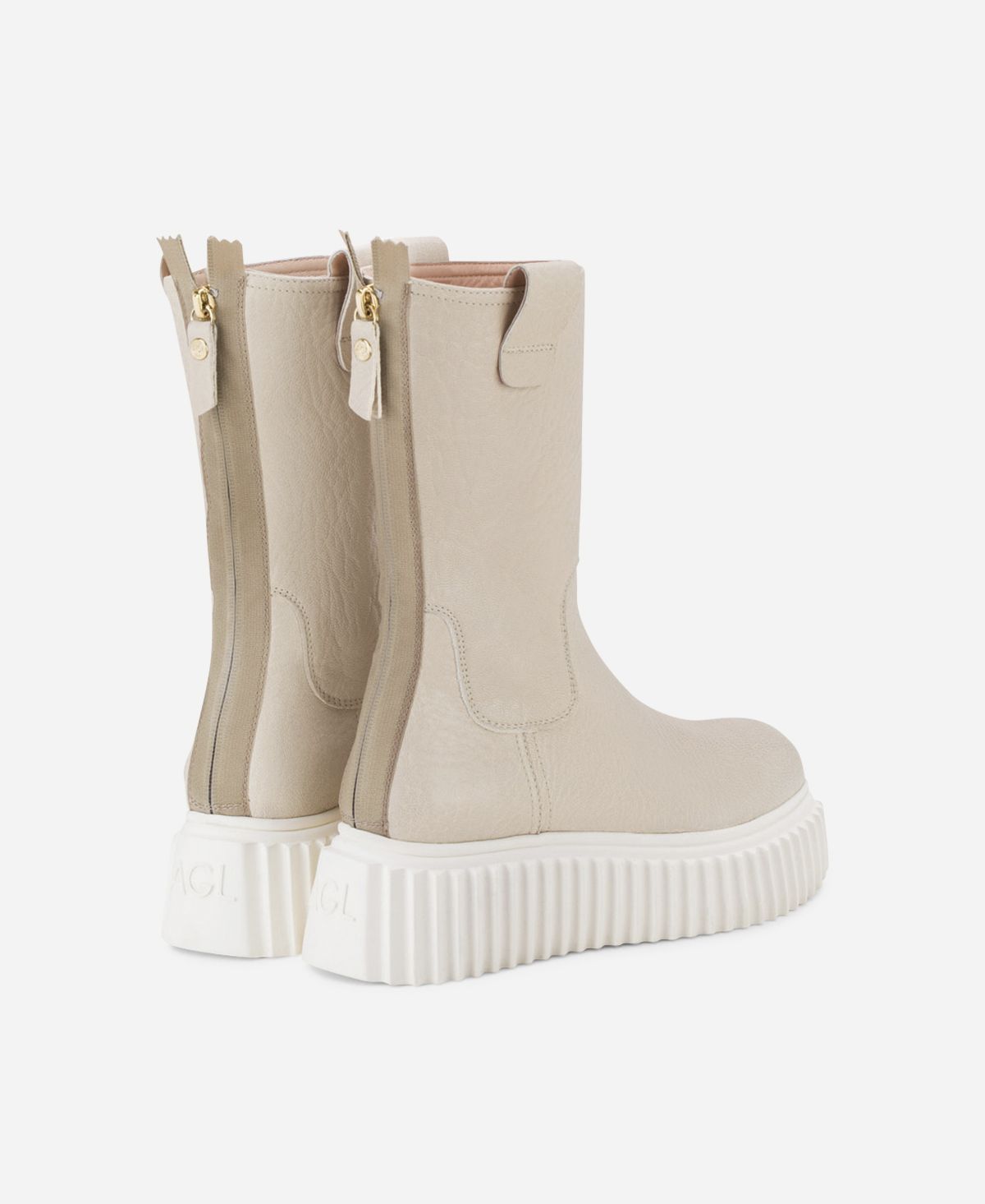 Agl Stivale in pelle Crema MILAGROS Online