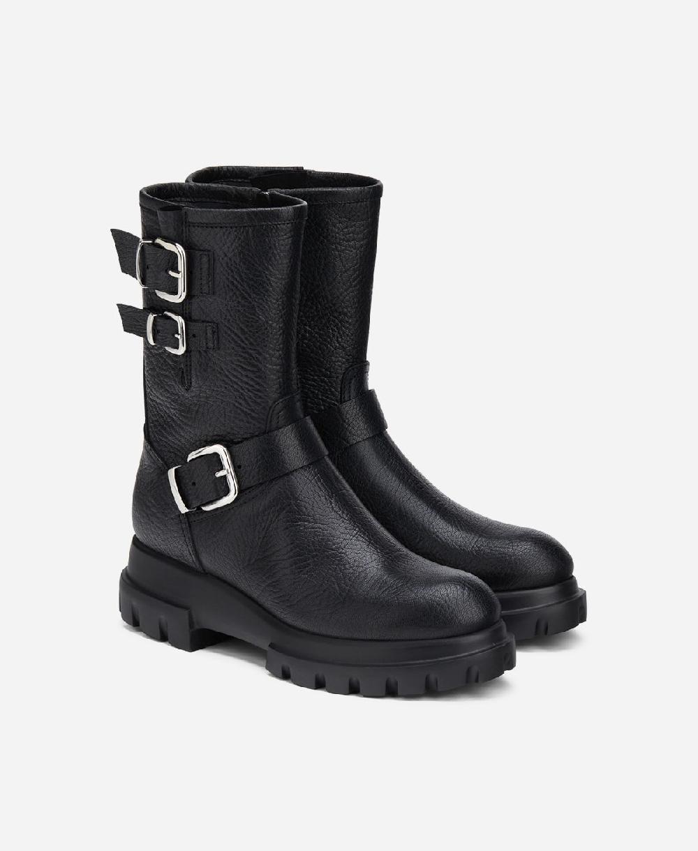 Agl Anfibio in pelle Nero CHUNKY BIKER Offerte