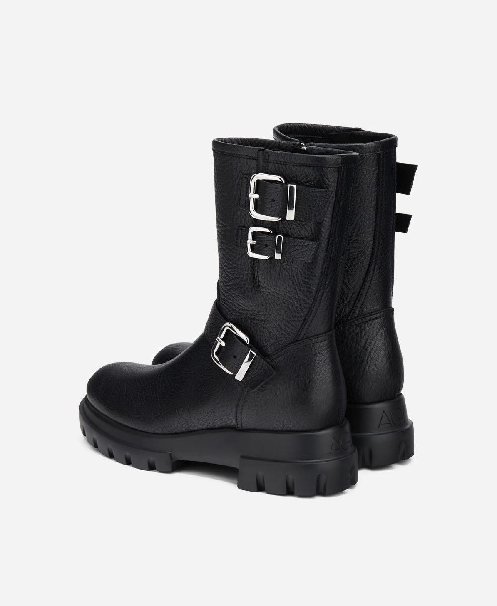 Agl Anfibio in pelle Nero CHUNKY BIKER Offerte