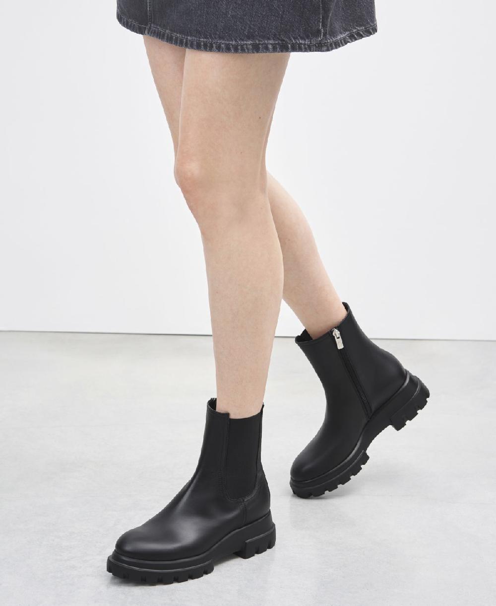 Agl Stivaletto in pelle Nero Chunky Beat Hotsell