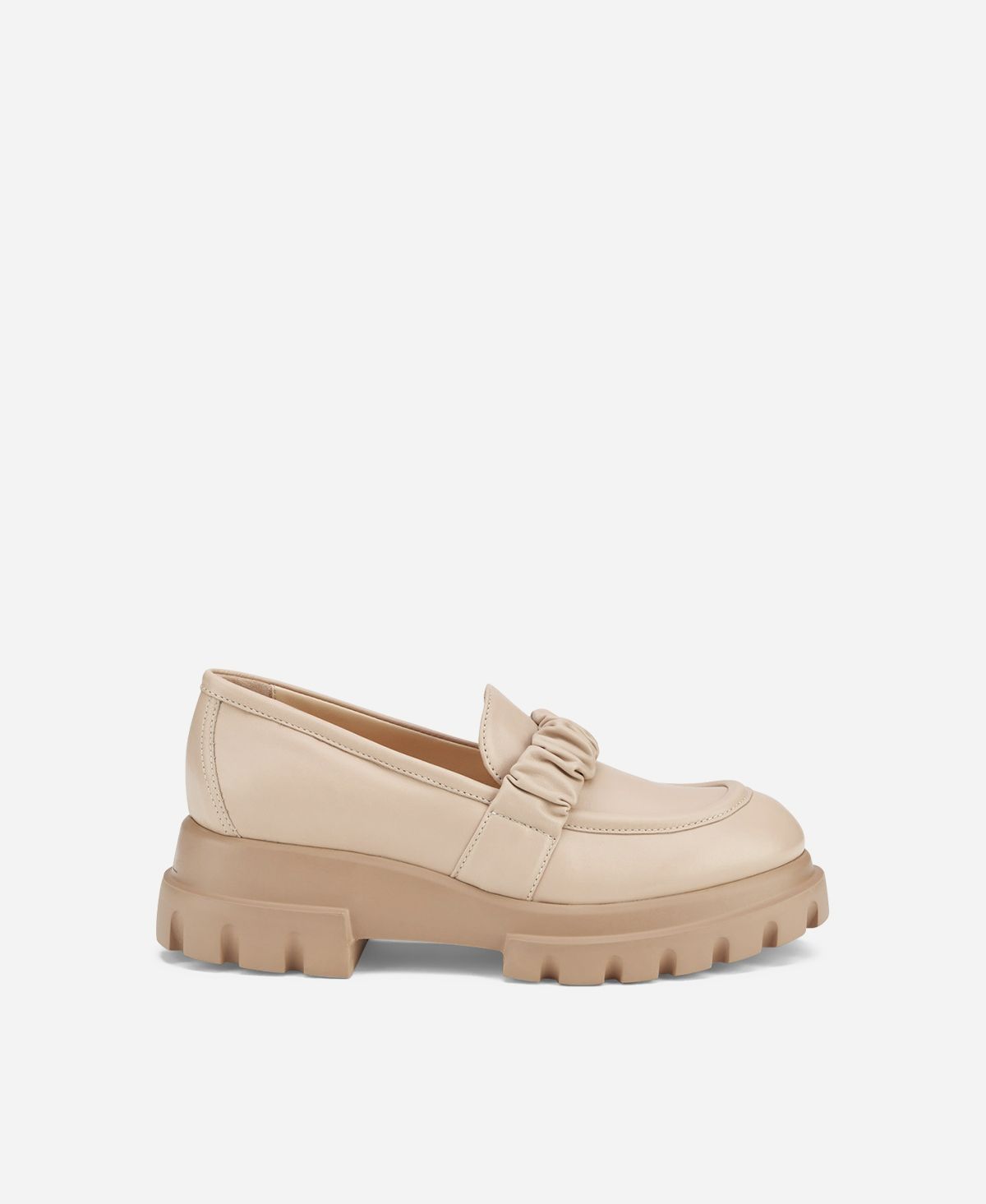 Agl Mocassino con rouche Beige CELESTE Saldi Di Fabbrica