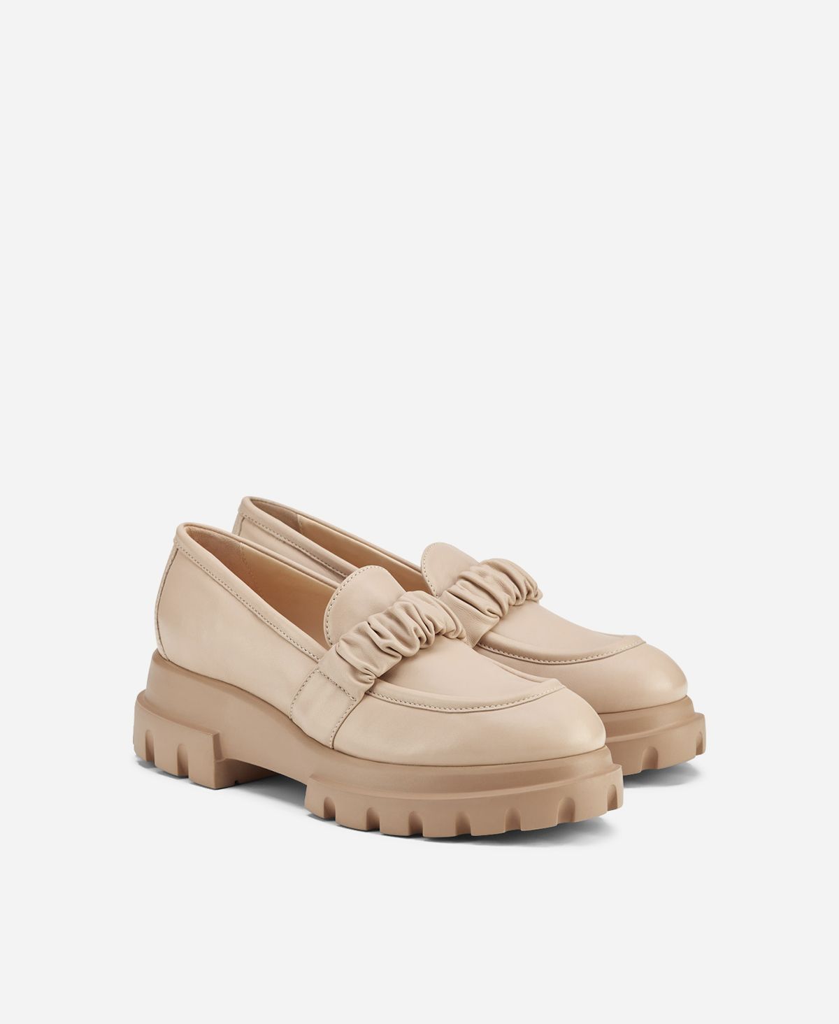 Agl Mocassino con rouche Beige CELESTE Saldi Di Fabbrica