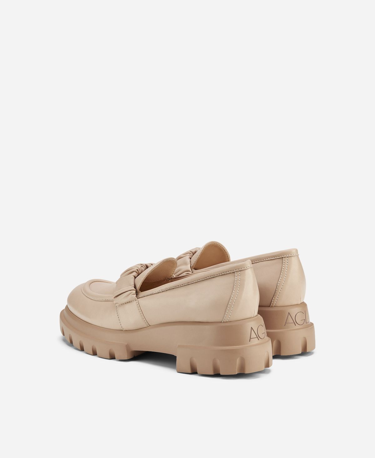 Agl Mocassino con rouche Beige CELESTE Saldi Di Fabbrica
