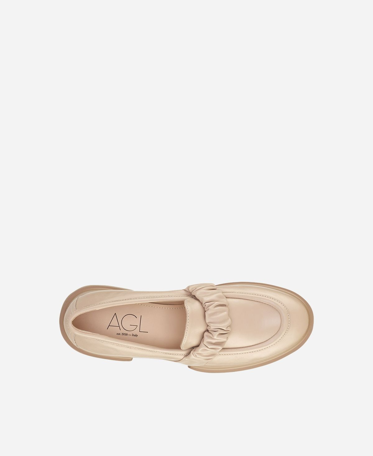 Agl Mocassino con rouche Beige CELESTE Saldi Di Fabbrica