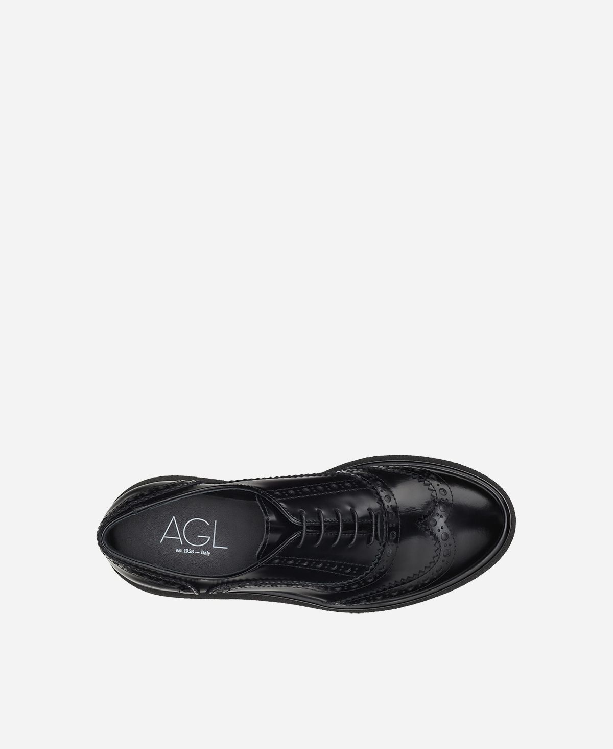 Agl Stringata in pelle Nero ALISON R LACE UP Negozio