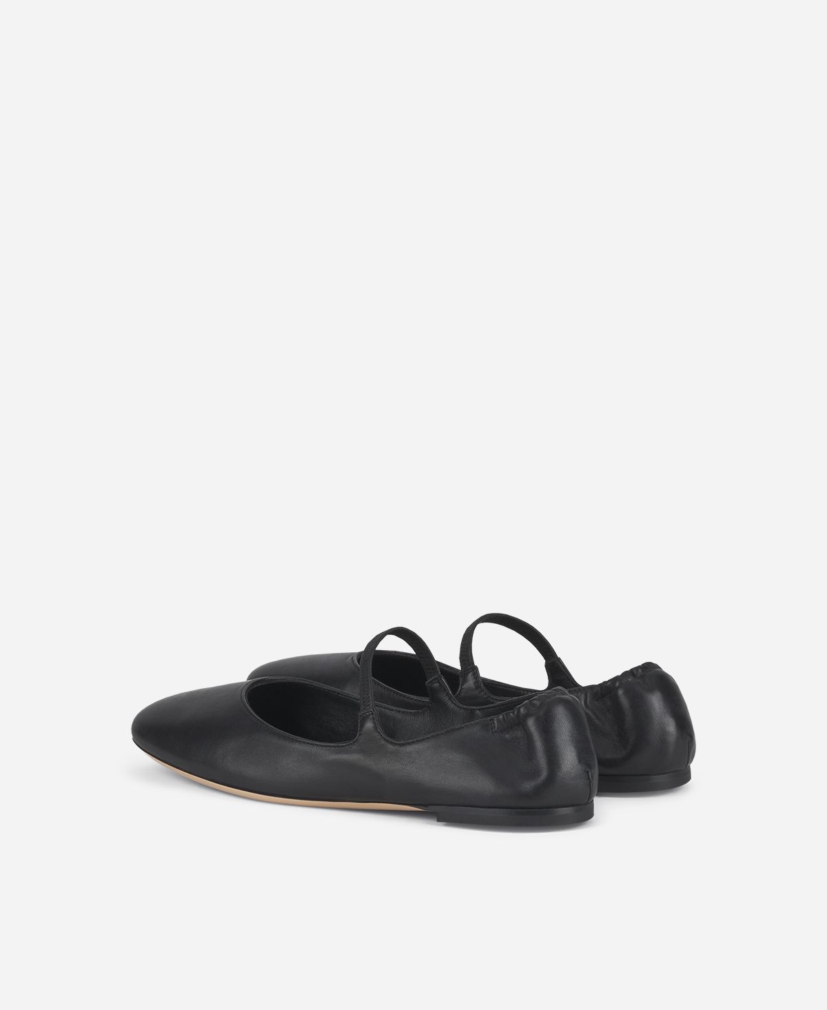 Agl Ballerina in pelle Nero Iris In Linea