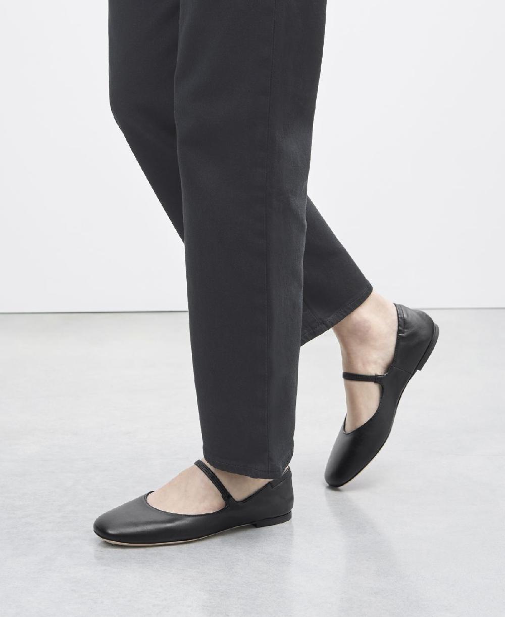 Agl Ballerina in pelle Nero Iris In Linea