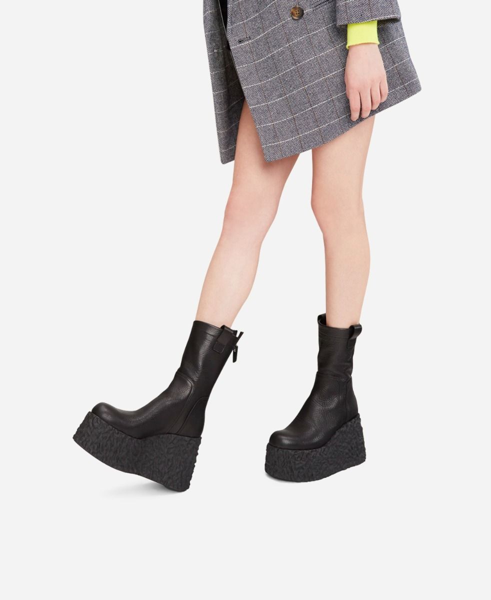 Agl Stivaletto in pelle Nero LAVA BOOTIE Spedizione Gratuita