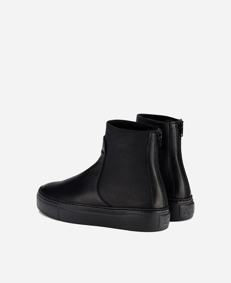 Agl Sneaker con shearling Nero MEGHAN WARM Qualità Garantita