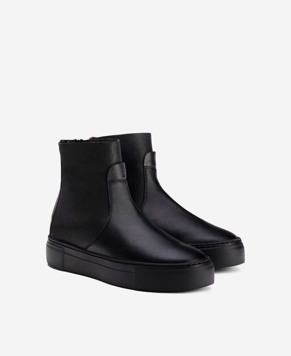Agl Sneaker con shearling Nero MEGHAN WARM Qualità Garantita