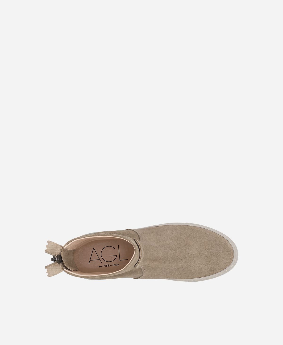 Agl Stivaletto sneaker in velour Tortora MEGHAN BOOTIE Negozi Online