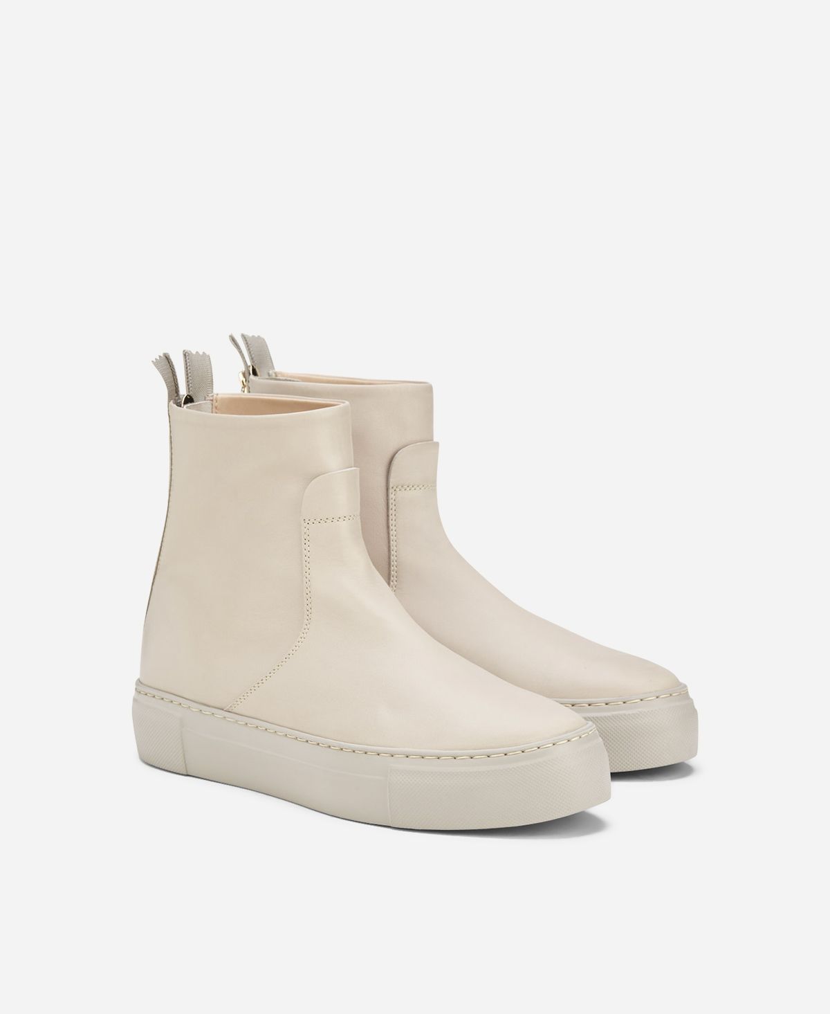 Agl Stivaletto sneaker in pelle Crema MEGHAN BOOTIE Acquista Ora
