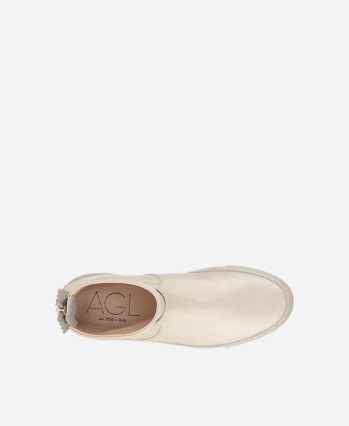 Agl Stivaletto sneaker in pelle Crema MEGHAN BOOTIE Acquista Ora