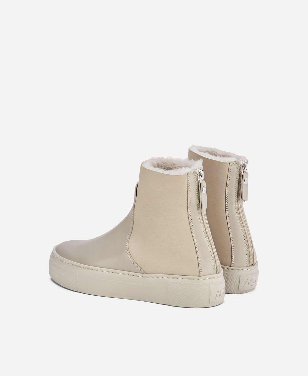 Agl Sneaker con shearling Crema MEGHAN WARM Fino Al -60%