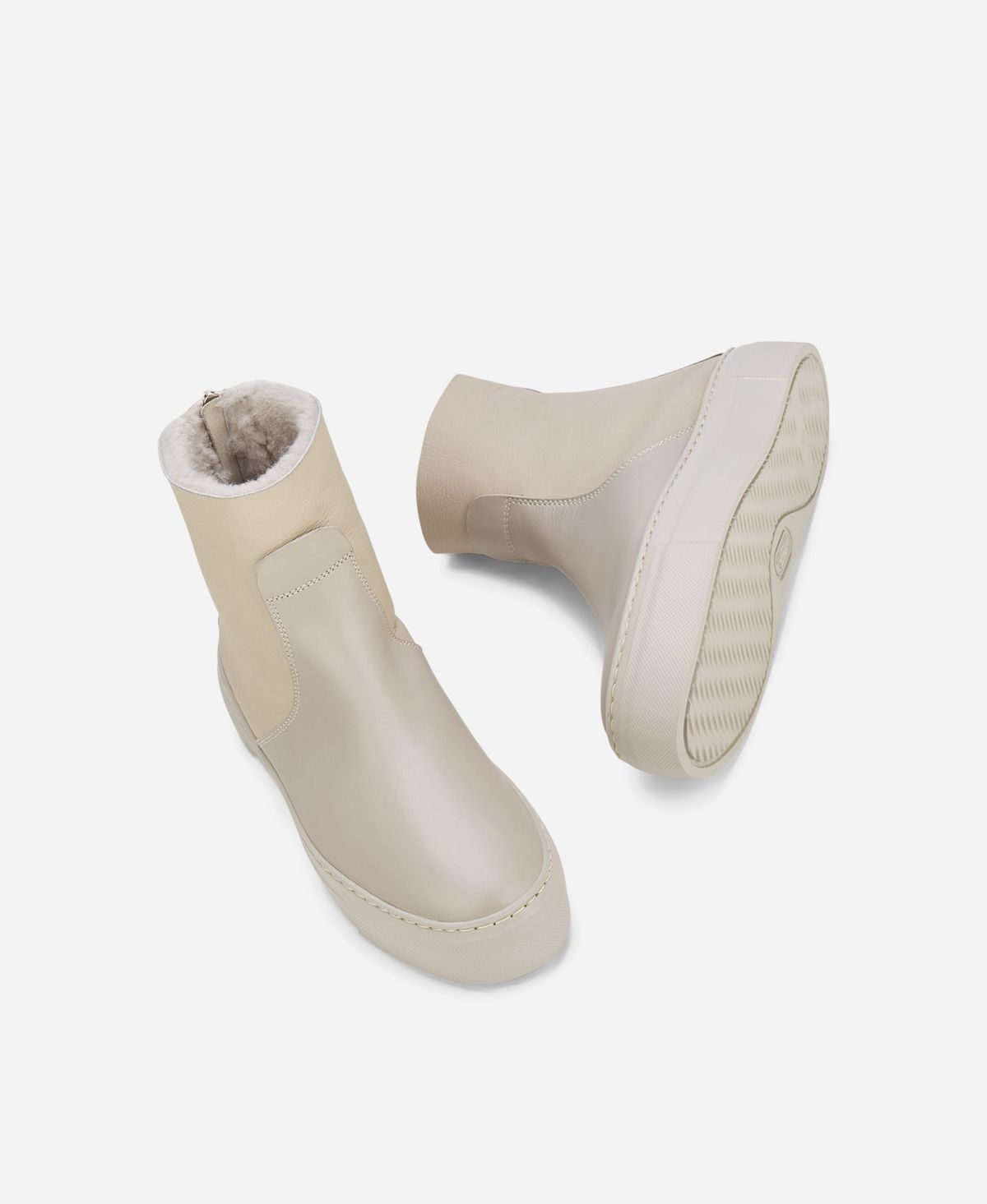 Agl Sneaker con shearling Crema MEGHAN WARM Fino Al -60%