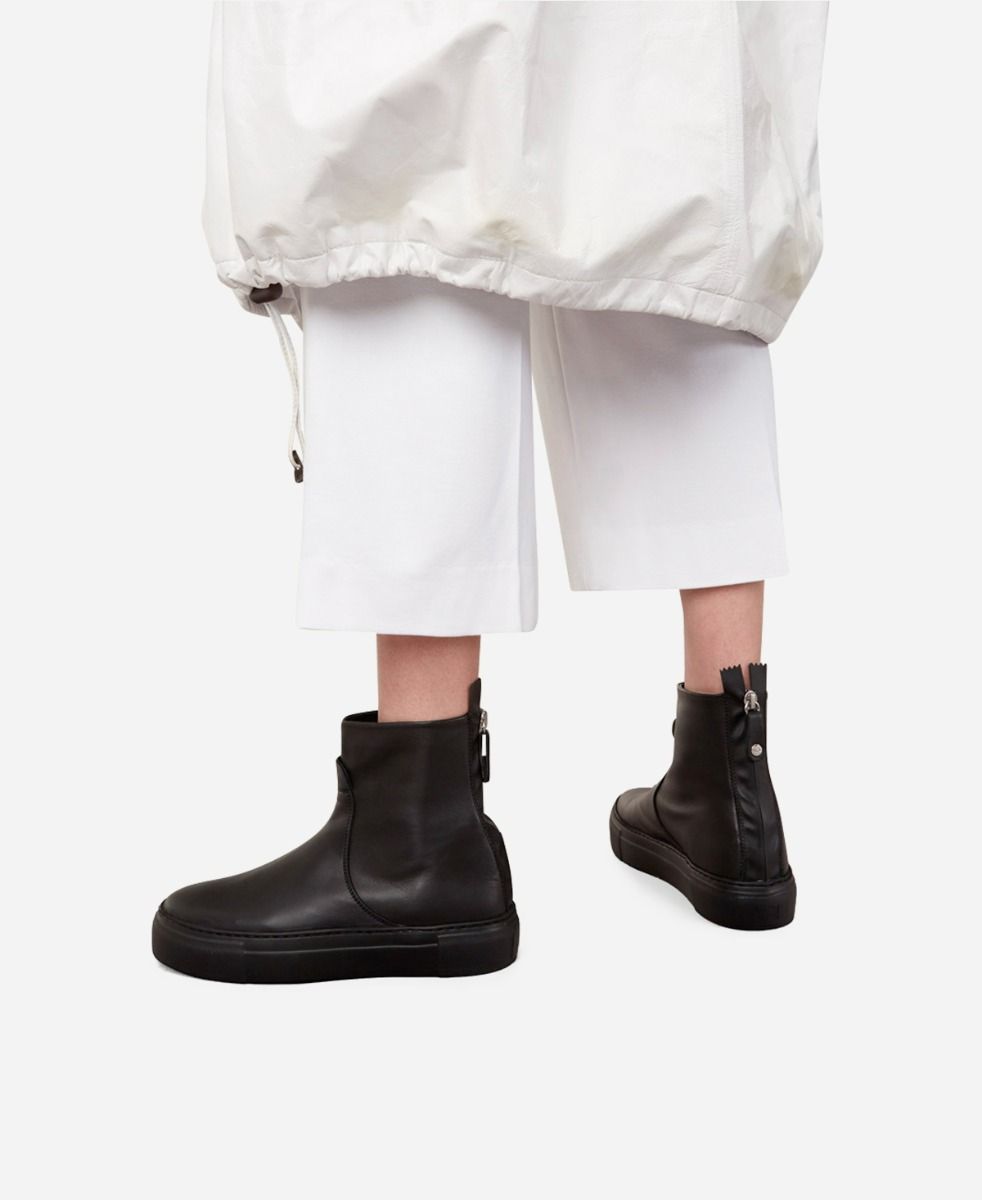 Agl Stivaletto sneaker in pelle Nero MEGHAN BOOTIE Affare Del Giorno