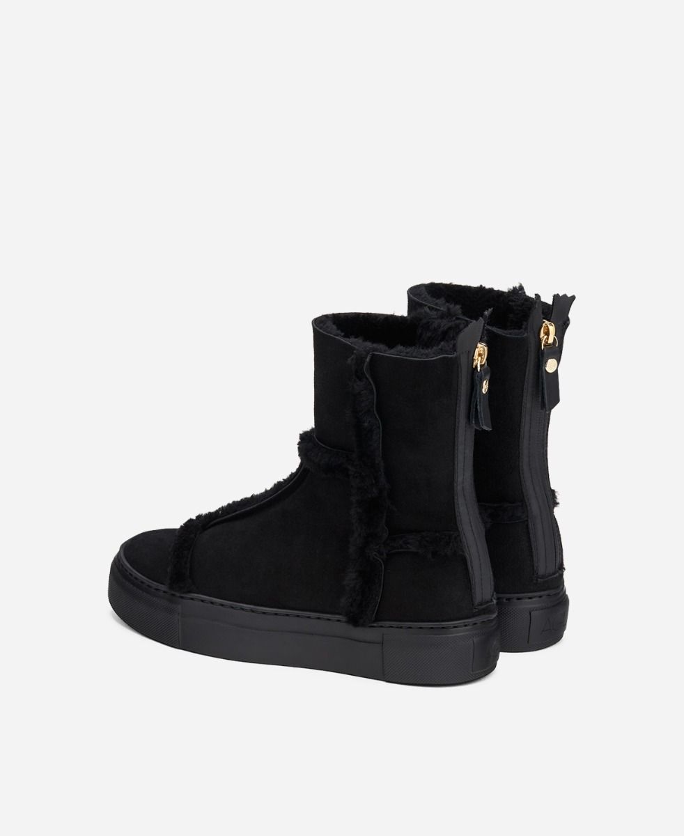 Agl Sneaker in montone Nero ROSY Prezzo Ridotto