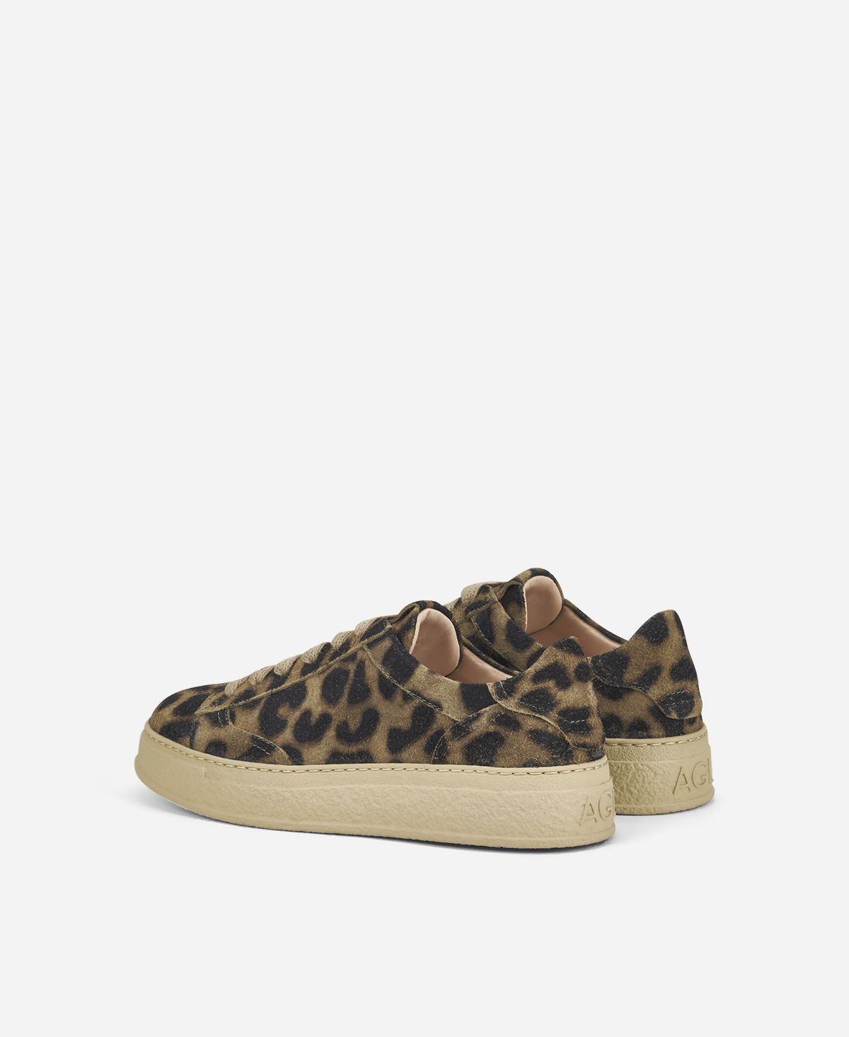 Agl Sneaker animalier Stampa leopard Giuly Lace up Sconto