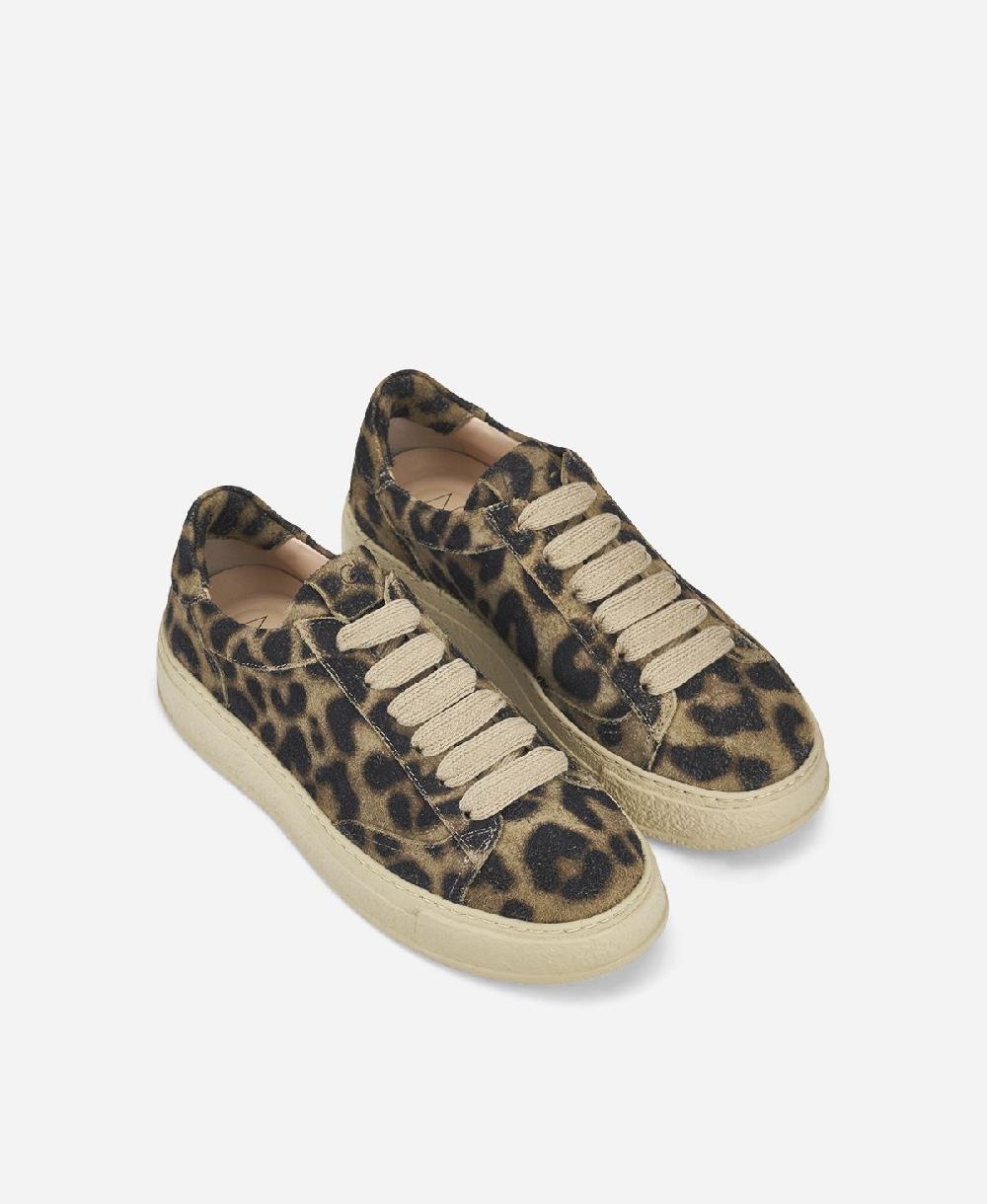 Agl Sneaker animalier Stampa leopard Giuly Lace up Sconto