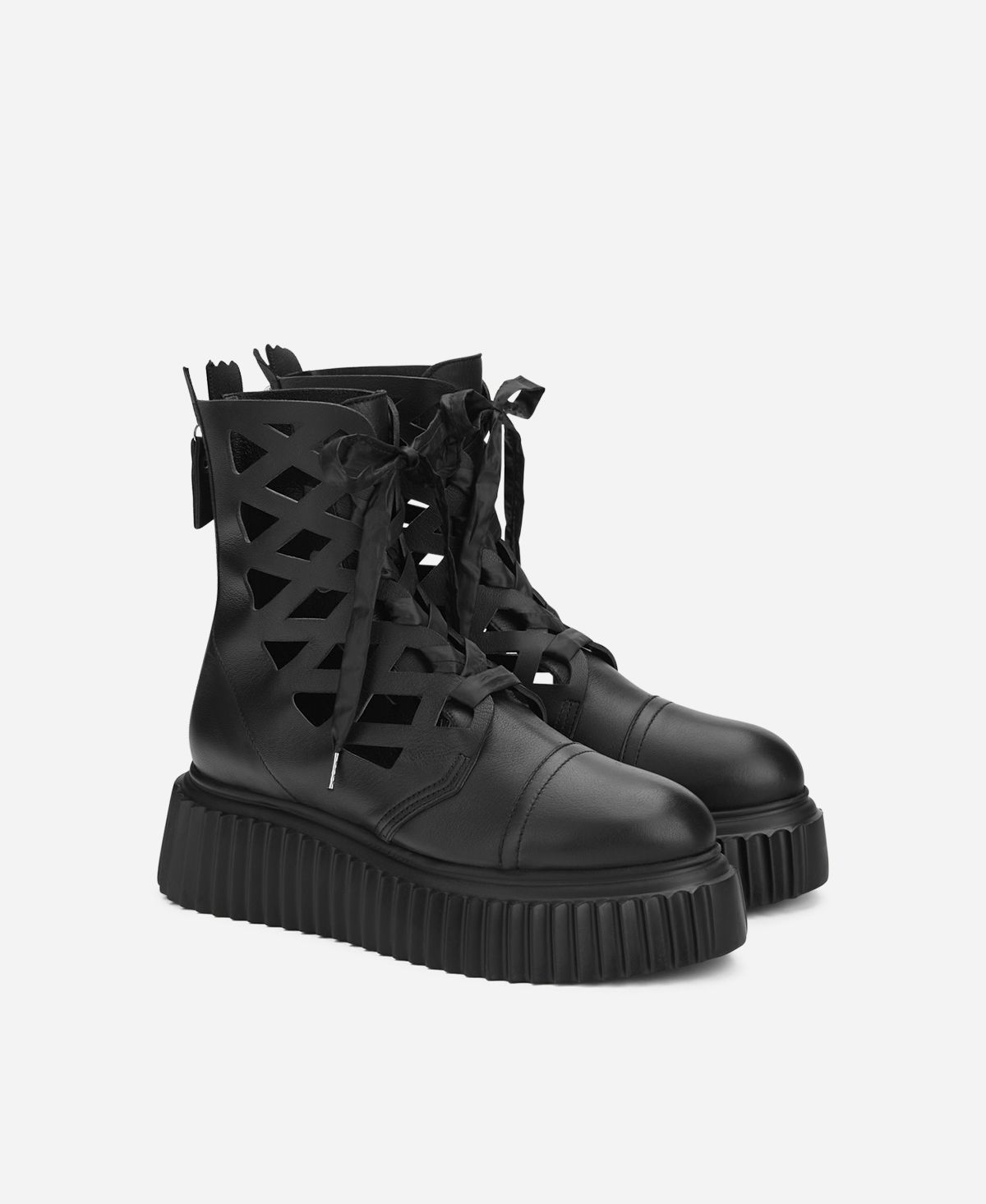 Agl Stivaletto in pelle laserata Nero Viggy Online