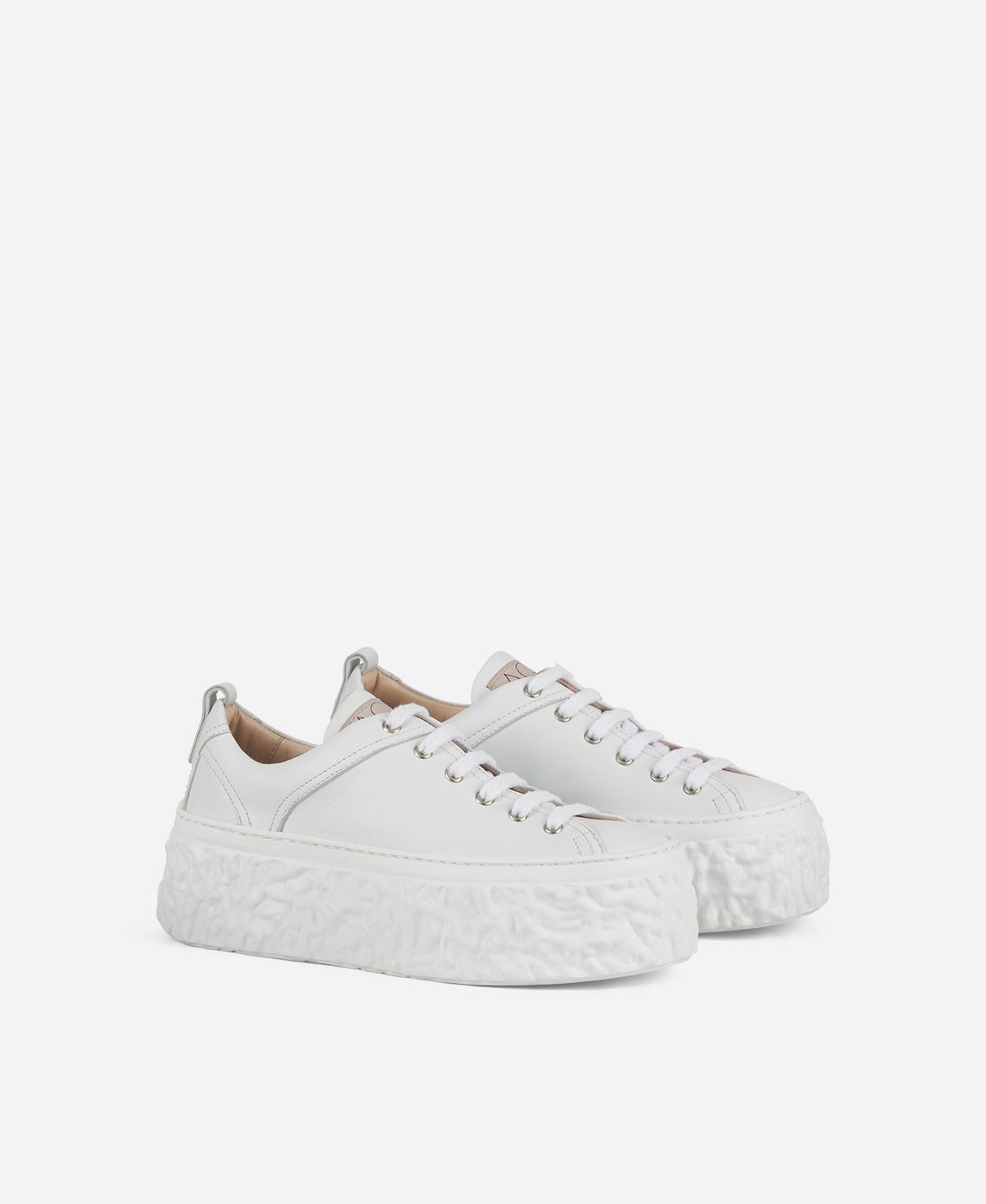 Agl Sneaker con platform Bianco Magma In Vendita