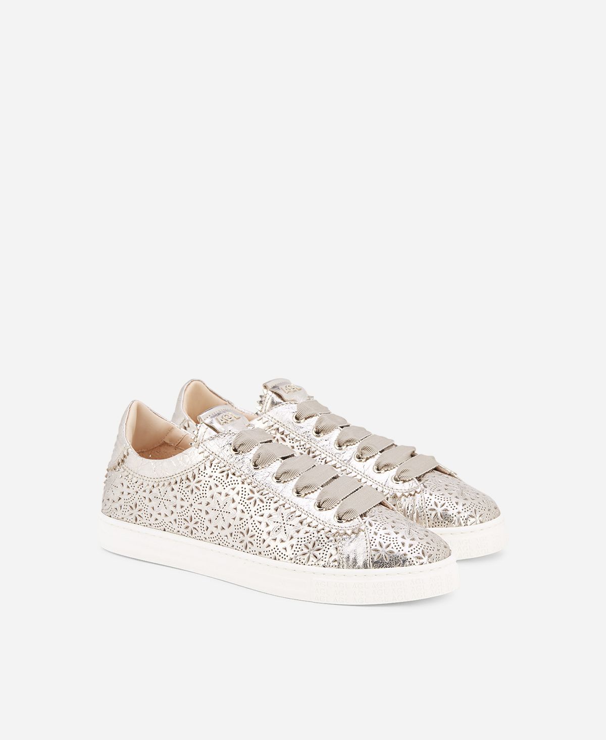 Agl Sneaker perforata Platino Sade Spring Negozio