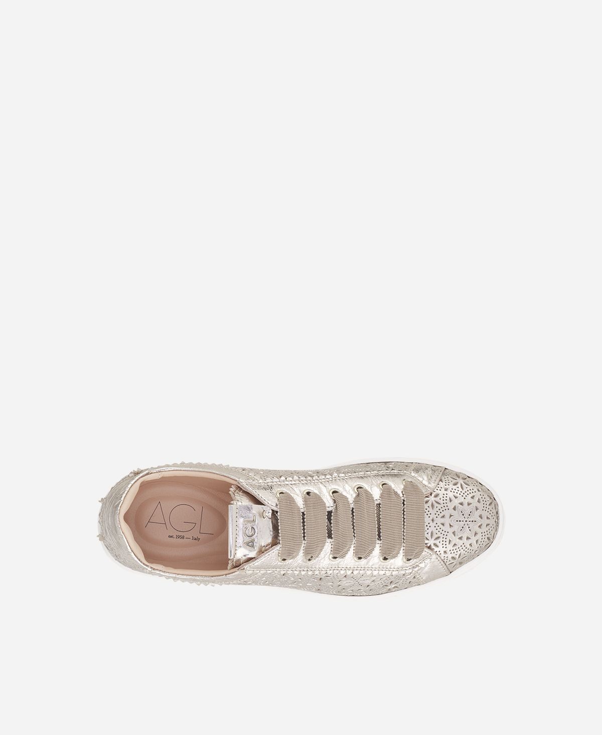 Agl Sneaker perforata Platino Sade Spring Negozio