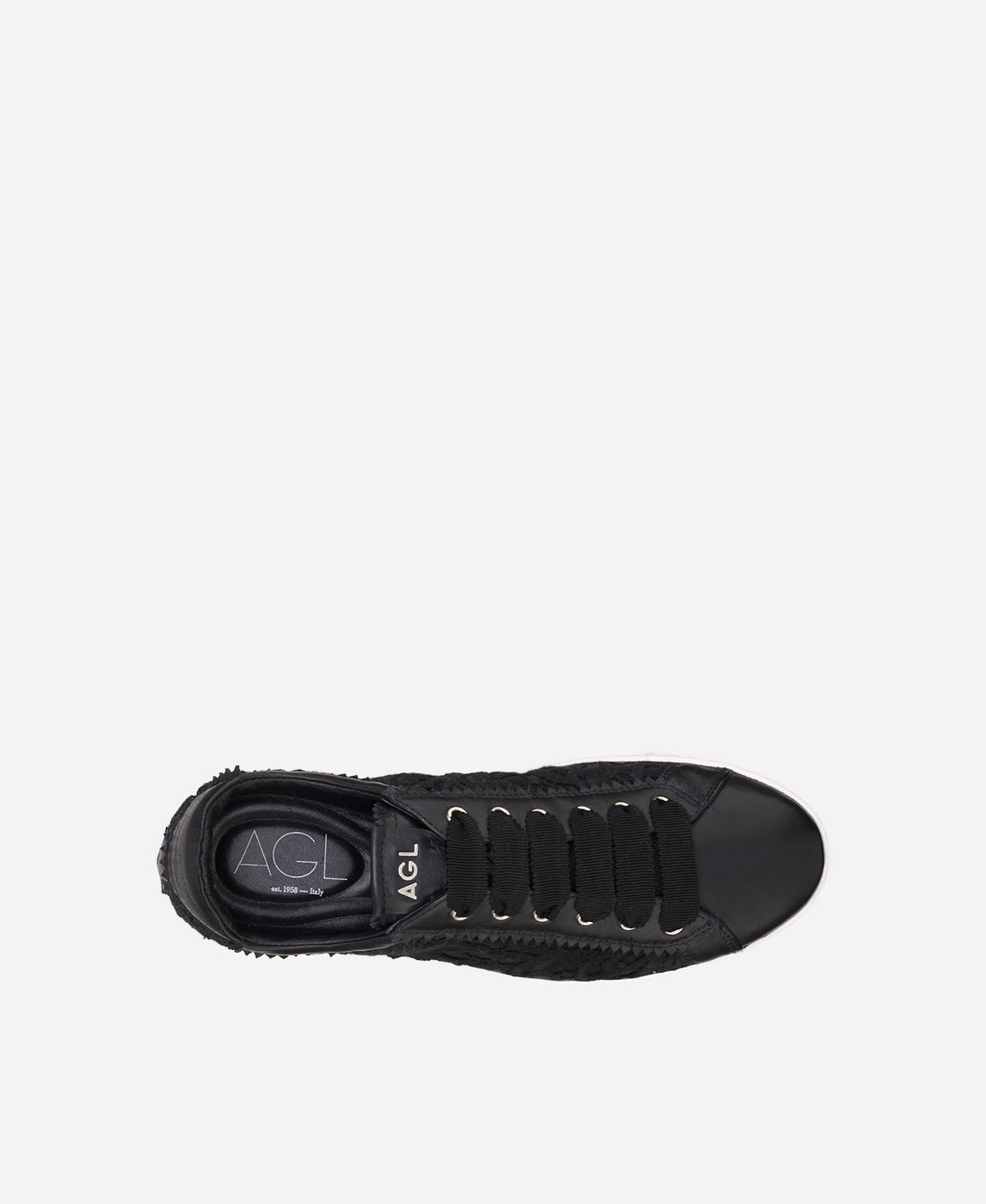 Agl Sneaker in pizzo Nero Sade Fabric In Saldo