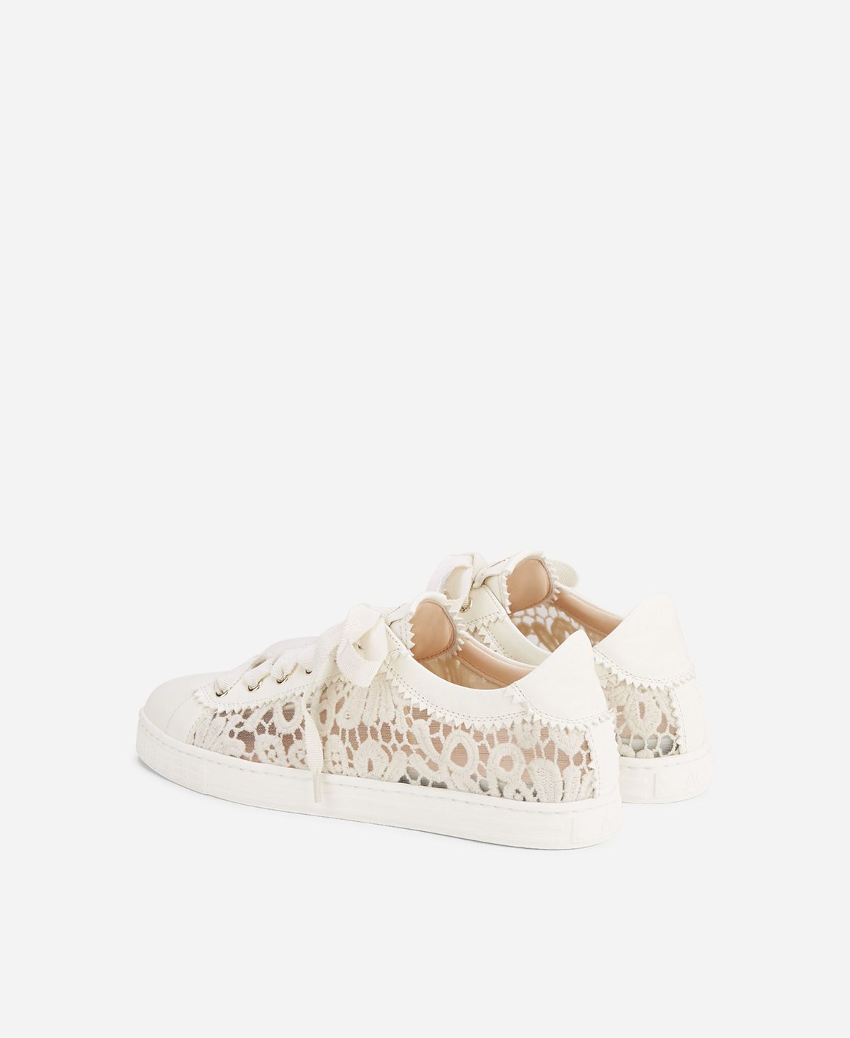 Agl Sneaker in pizzo Bianco Sade Fabric Nuova