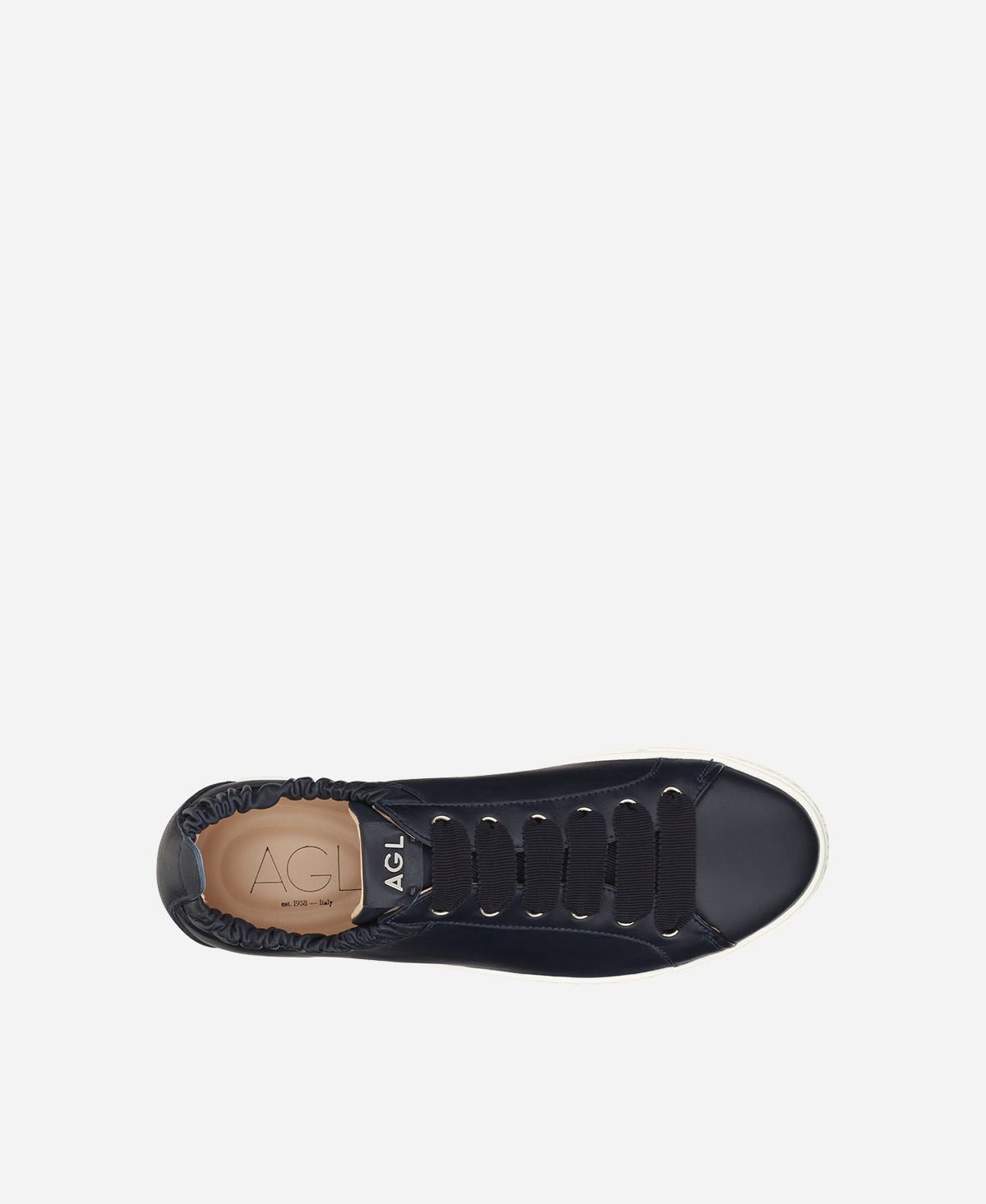 Agl Sneaker in pelle con elastico Blu SUZIE 2025