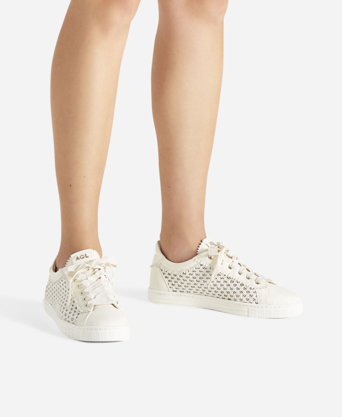 Agl Sneaker con trama Bianco Sade Plots Italia