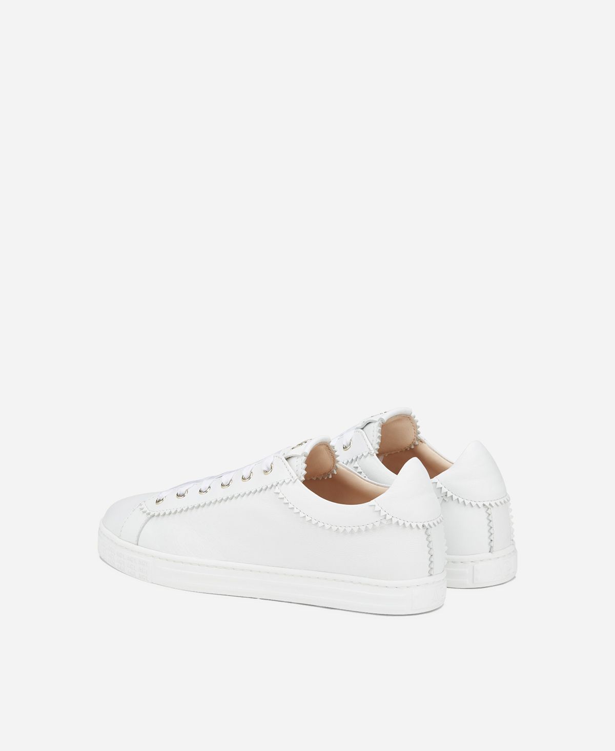 Agl Sneaker in pelle con elastico Bianco Sade In Linea