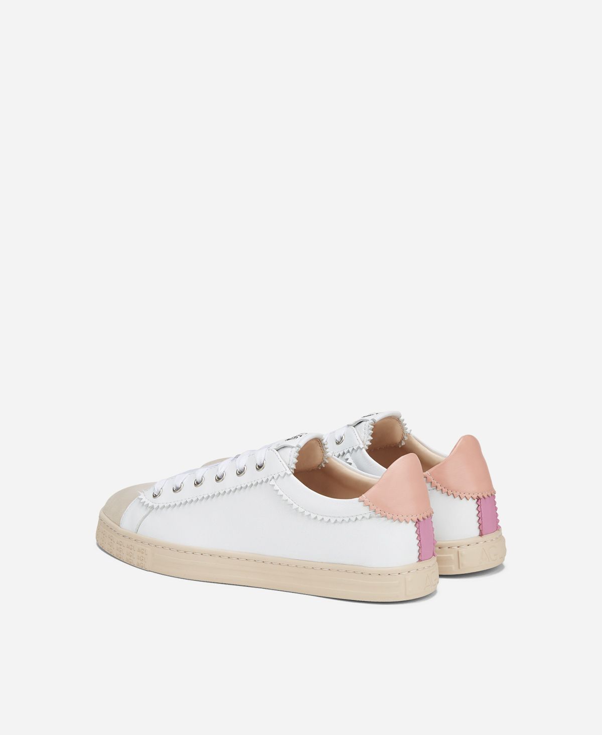 Agl Sneaker in pelle Rosa Sade Nuovo