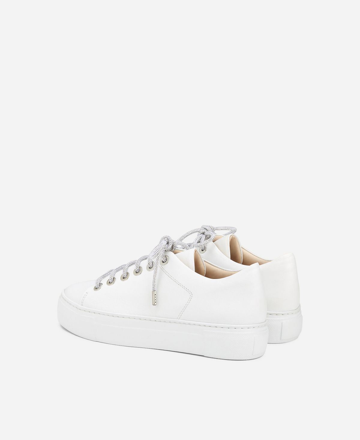 Agl Sneaker con lacci gioiello Bianco Crystal Qualità