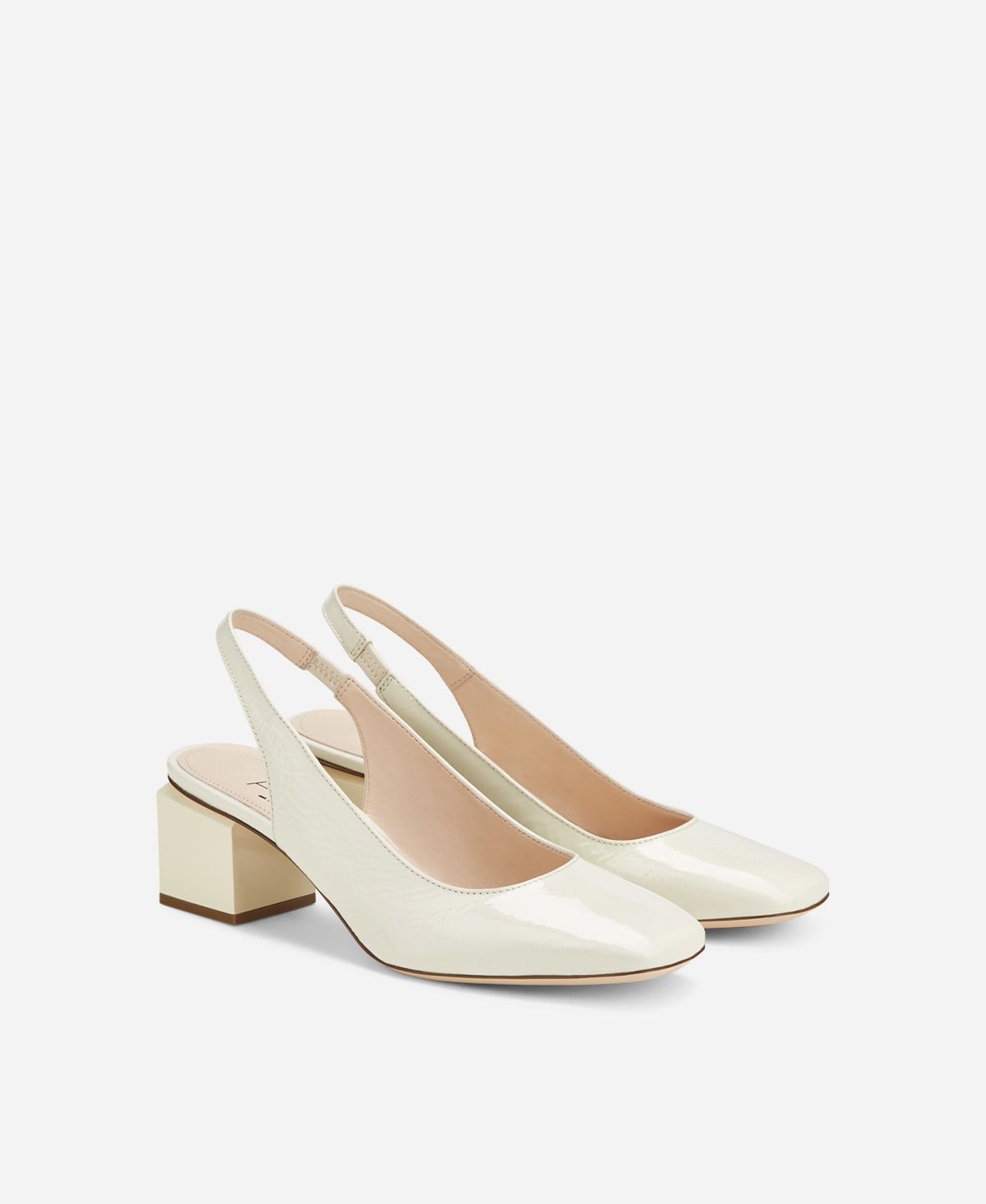 Agl Slig back con tacco a cubo Crema Angie Sling B Negozi Online