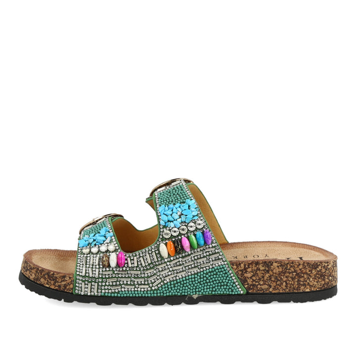 Uma Parker Sandali Doppia Fibbia Green 10.01.24PGR Italy