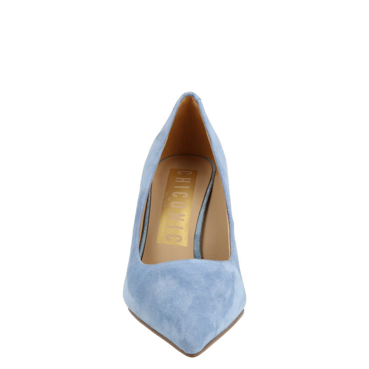 Uma Parker Decollete in Camoscio Light Blu Convenienza