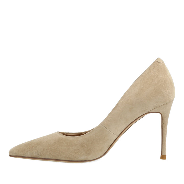 Uma Parker Decollete in Camoscio Beige Presa