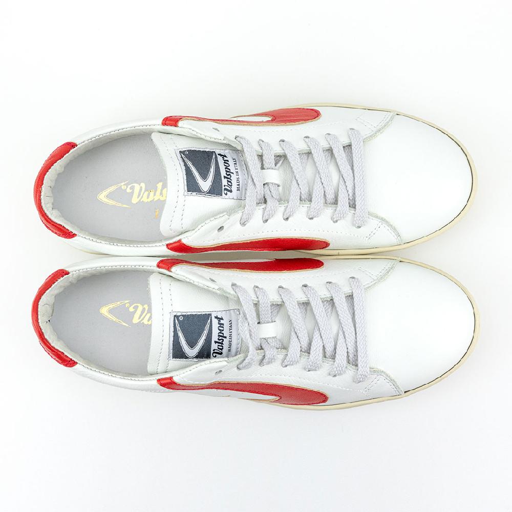 Valsport Tournament Classic Leather Bianco Rosso Qualità Garantita